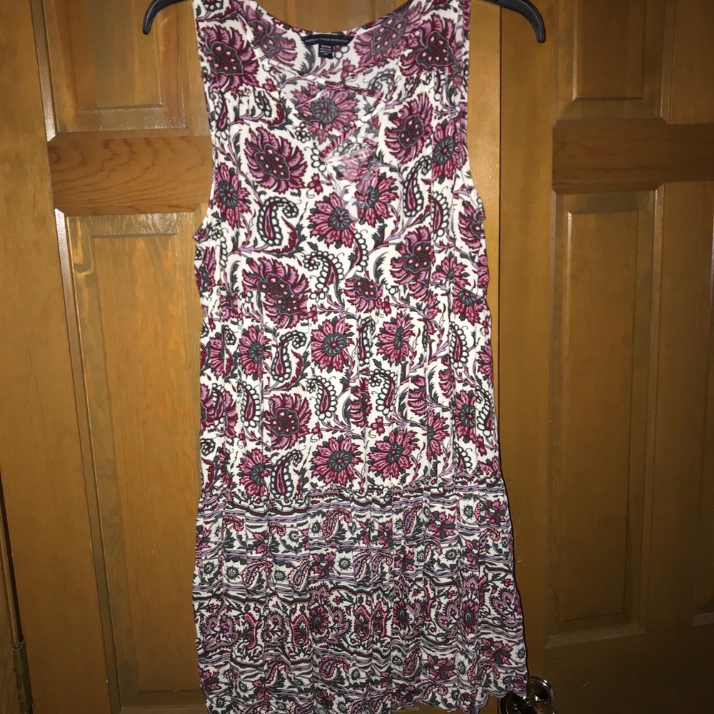 lace up detail dress